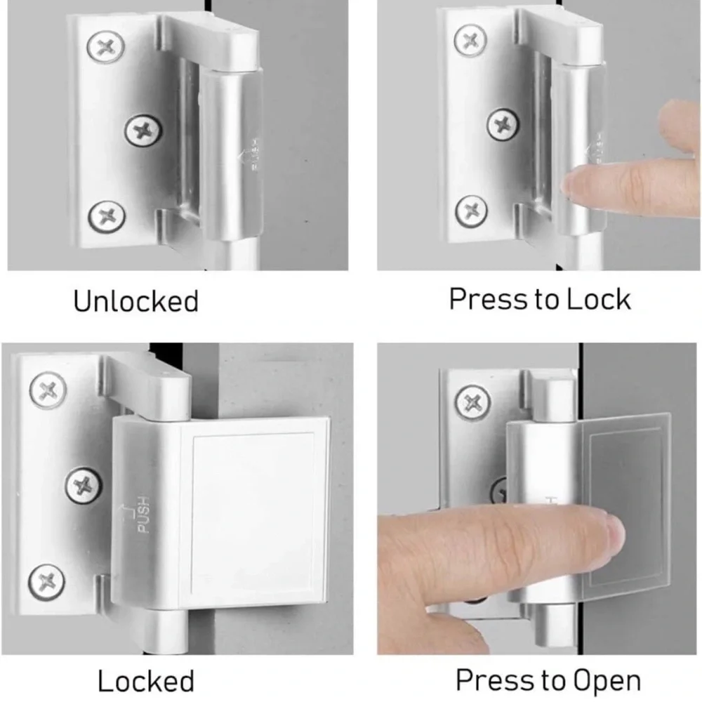 Pemko Assa Abloy Privacy Latch Satin Nickel Finish - Picture 4 of 6